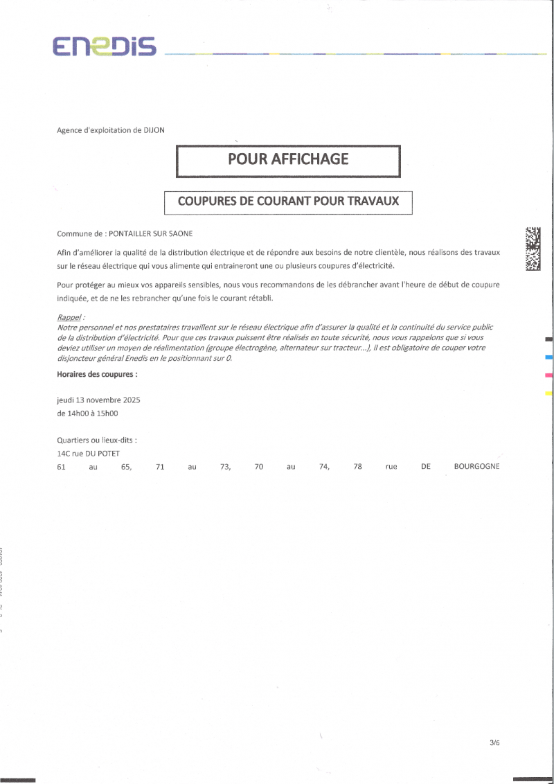 coupure d'électricité