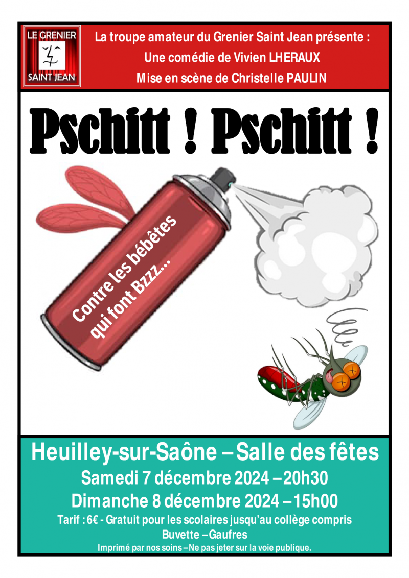 aerosol avec un moustique